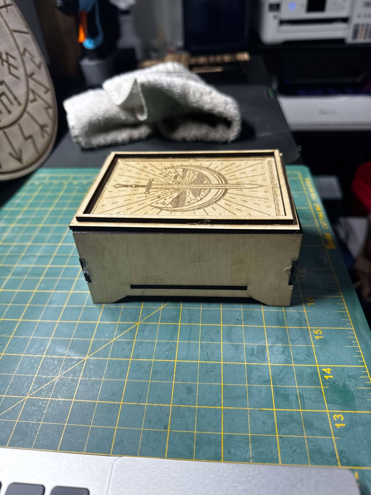 Laser Cut & Engraved Tarot-Oracle Deck Box